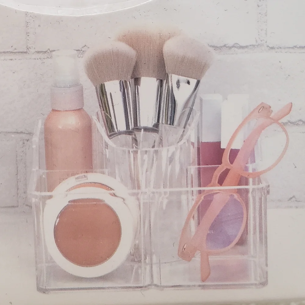 Thinkspace Clear Acrylic Beauty Makeup Cosmetic Organizer NWT